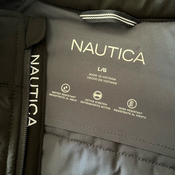 Nautica Men’s Quilted Puffer jacket Size L / Like New - Picture 4 of 9